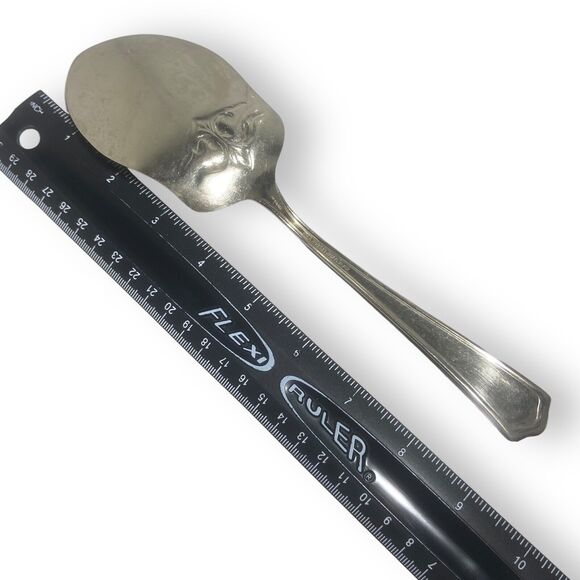 Antique Wm A. Rogers Nickel Silver Cake Pie Server Shovel Spade 9 in - Picture 10 of 10